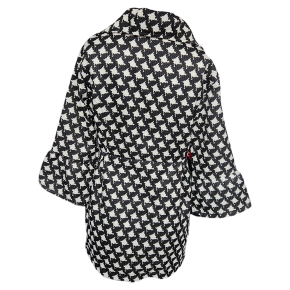 NEW Retro Threads Black & White Houndstooth Coat SMALL - Picture 4 of 11